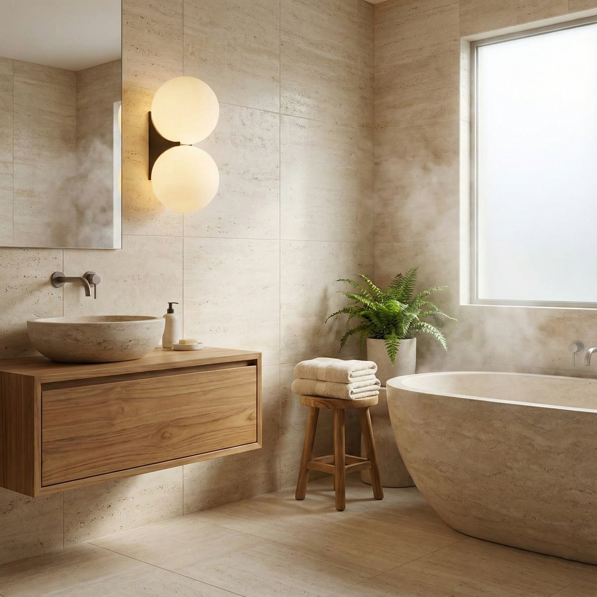 Lunaris Modern White Glass Globe Wall Light