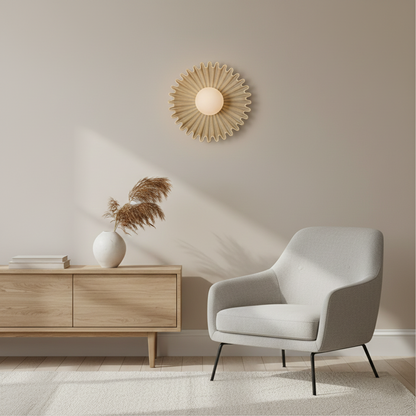 Ruhi Flower Nordic Ceramic Wall Light