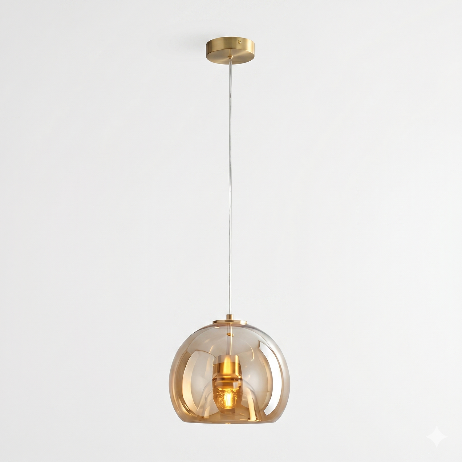 Nordic Minimalist Glass Stone LED Pendant Light