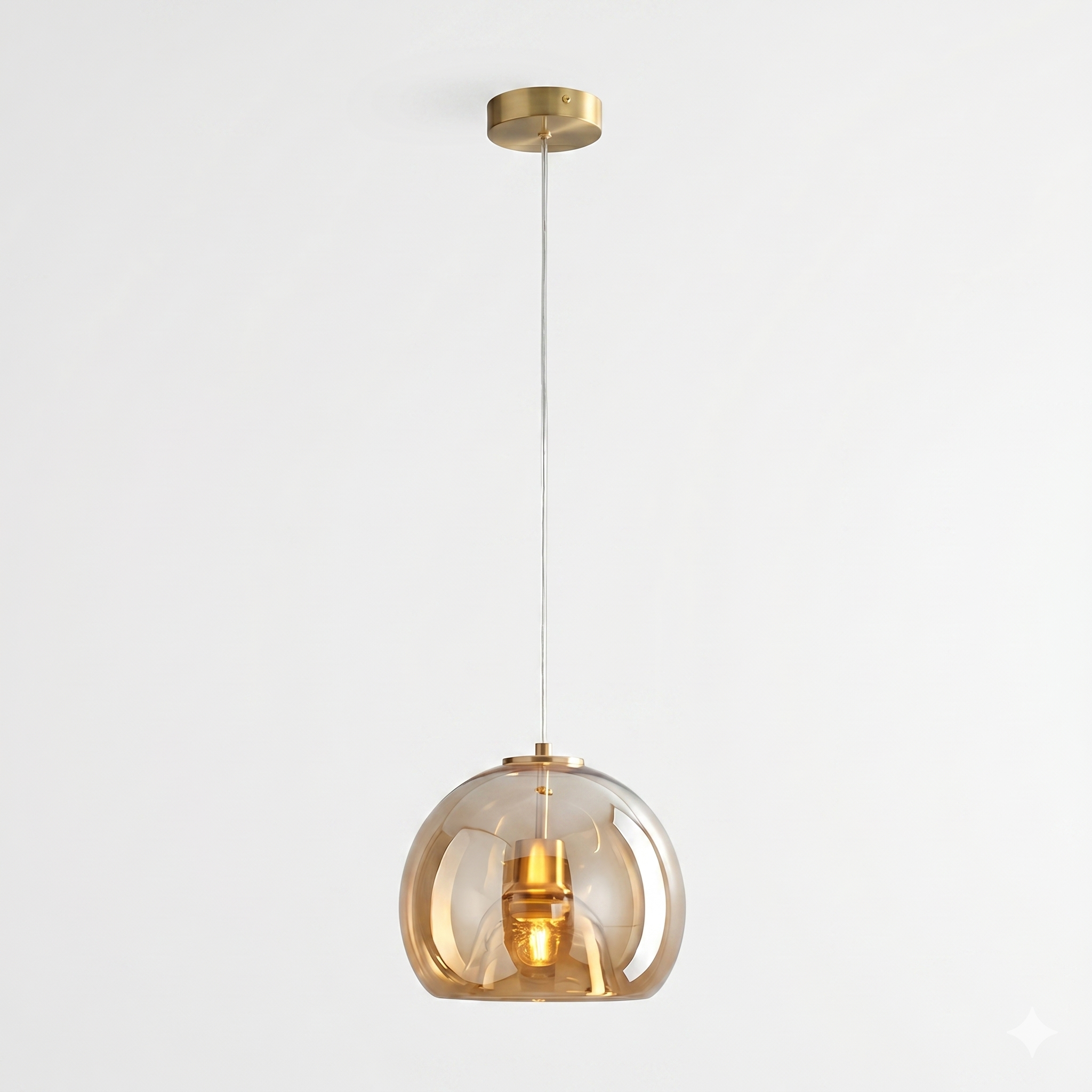 Nordic Minimalist Glass Stone LED Pendant Light