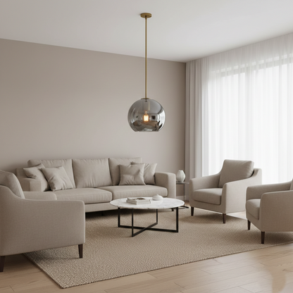 Solara Nordic Spherical Glass Pendant Light