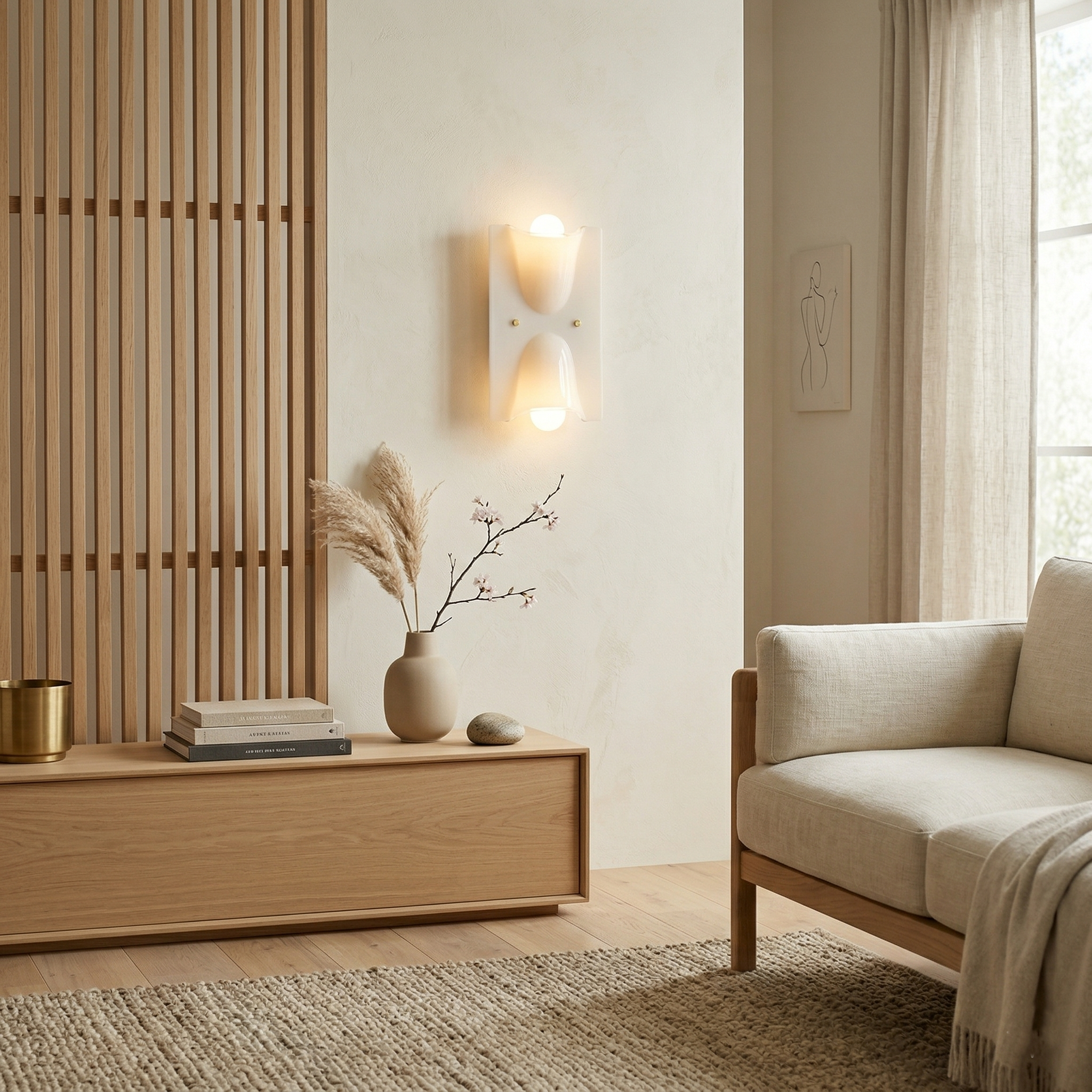 Fiora Nordic Modern Glass Wall Light