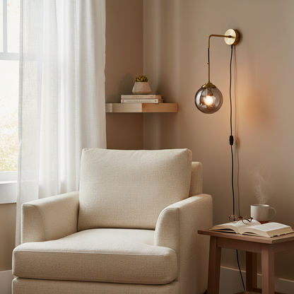 Eclipse Glass Hanging Wall Light