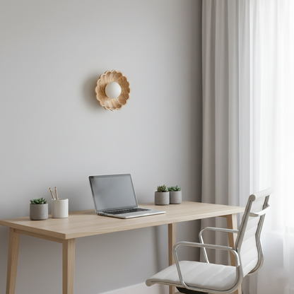 Aurea Moderne Travertin-Wandlampe
