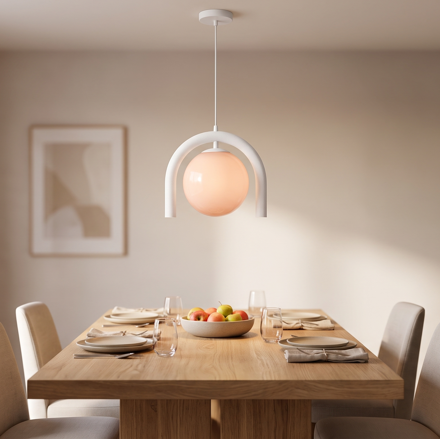 Vesper Nouveau Glass Modern Pendant Light