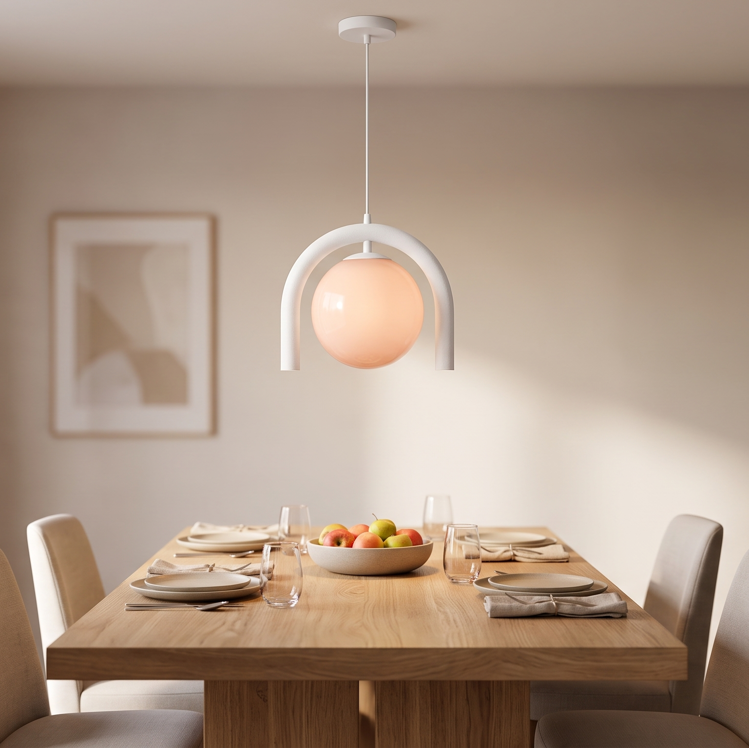 Vesper Nouveau Glass Modern Pendant Light