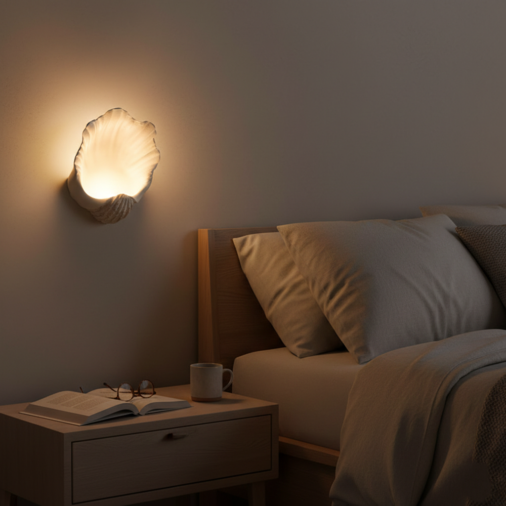 Selka Scallop Nordic Resin Wall Lamp