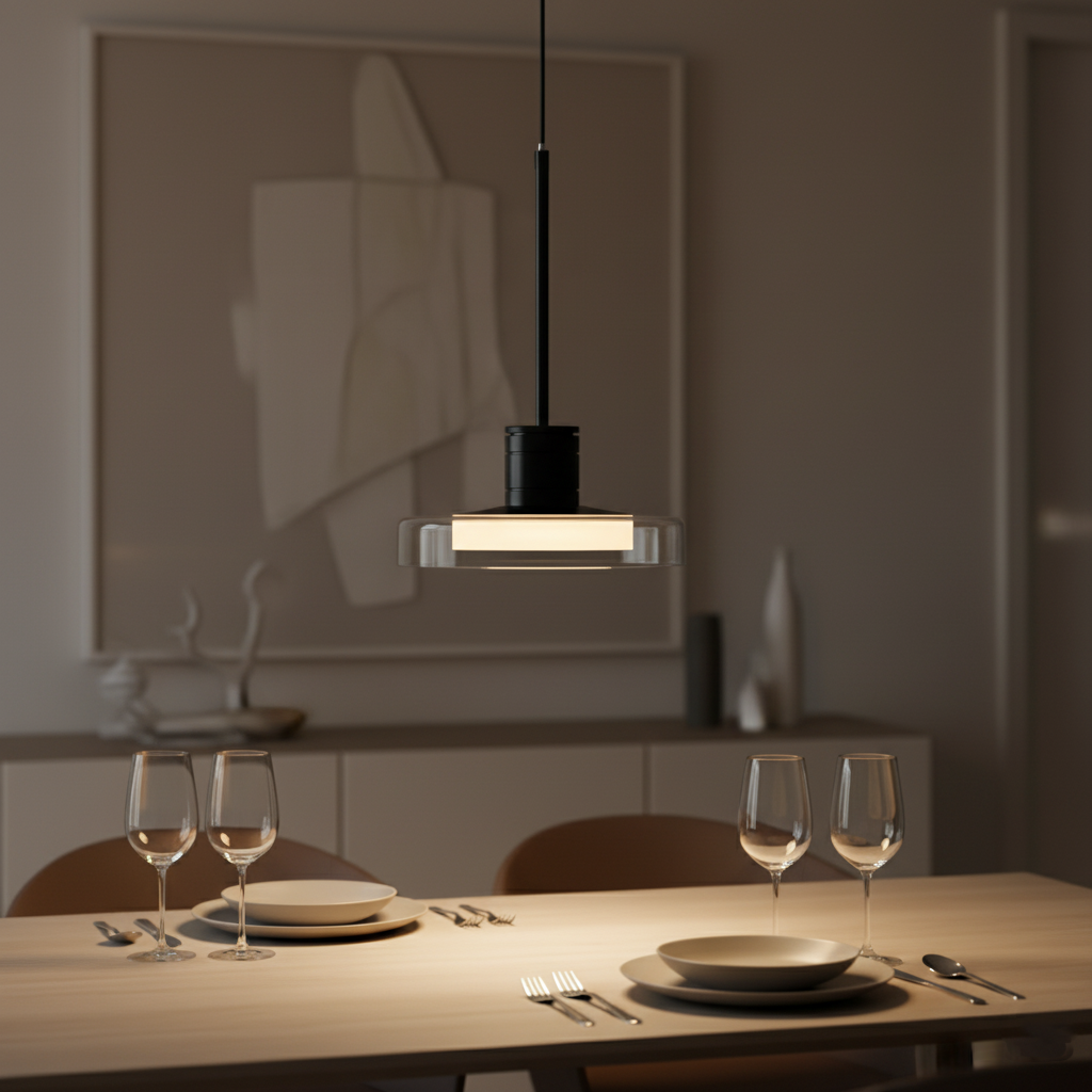 Lustre en fer acrylique de style français