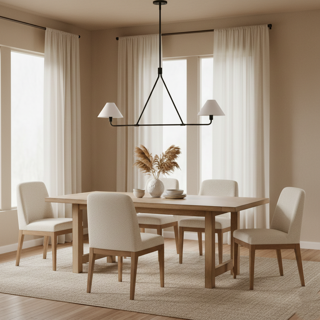 Beatrix Modern Linen Pendant Light