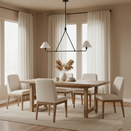 Beatrix Modern Linen Pendant Light