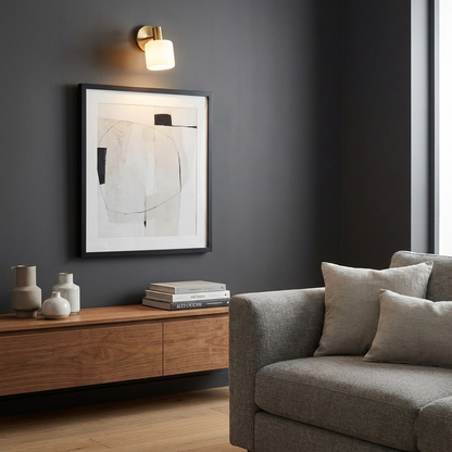 Arden Ivory Modern Porcelain Wall Light