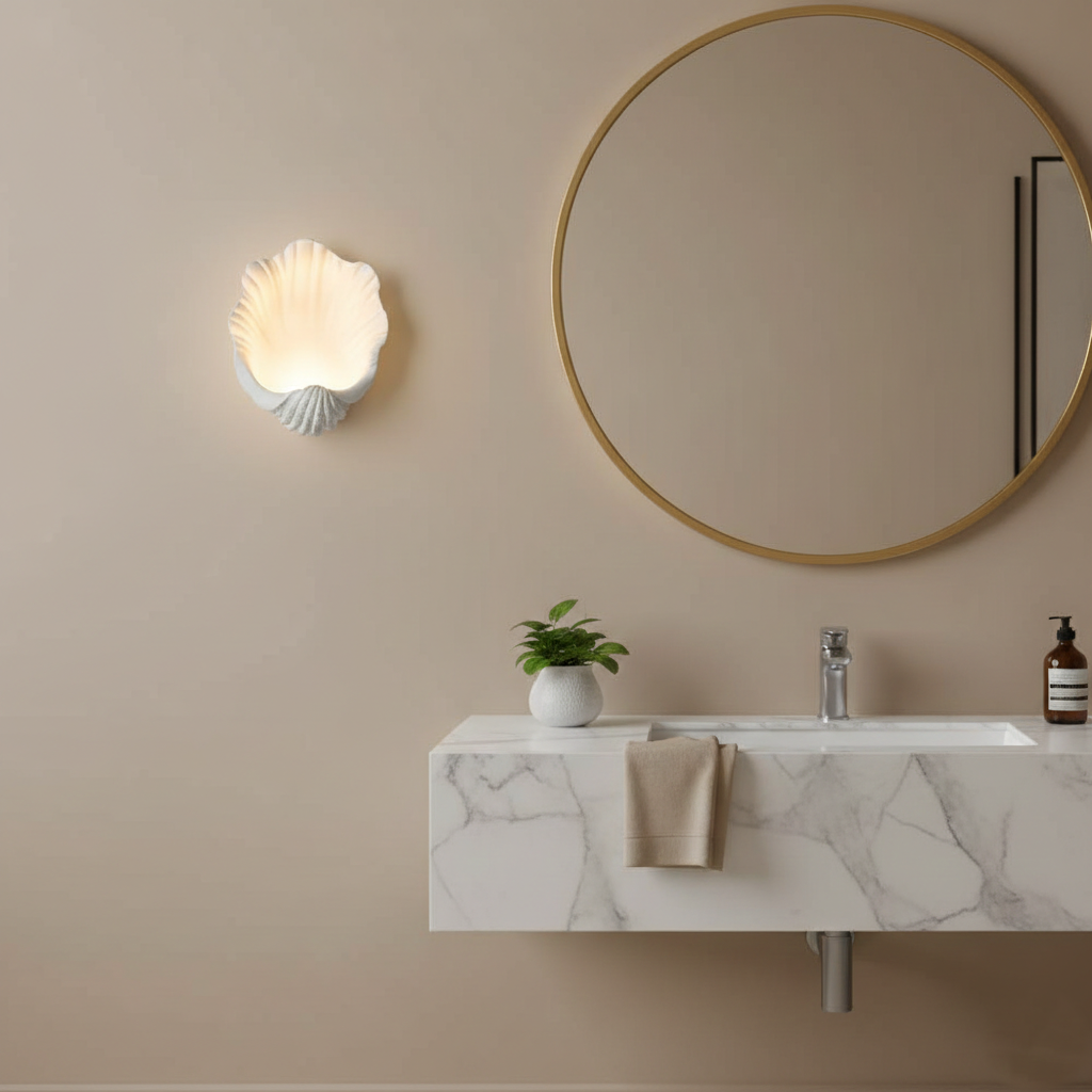 Selka Scallop Nordic Resin Wall Lamp