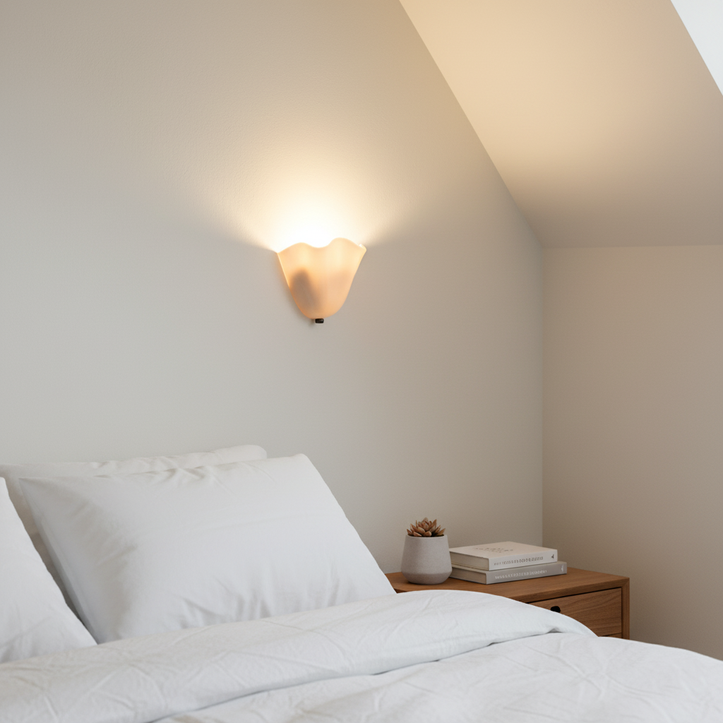 Skirt Series Retro Colored Glass Skirt Shell Wall Light