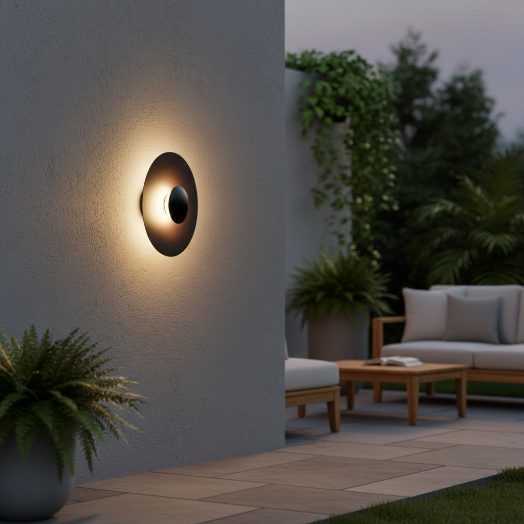 Ciro Modern Round Metal Wall Lamp