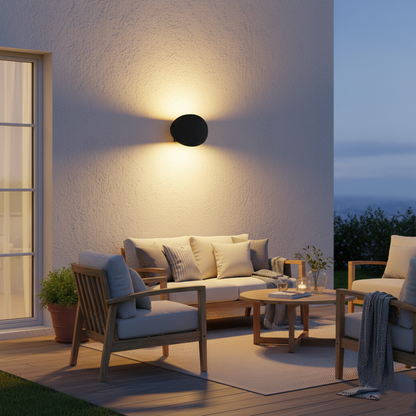 Modern Minimalist Pebble-Shaped IP65 Waterproof Outdoor Wall Light