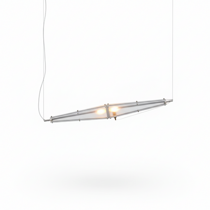 Arco Modern Linear Glass Cone Pendant Light