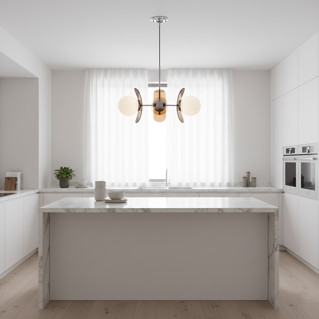 Aurelia Modern Bauhaus Glass Pendant Light