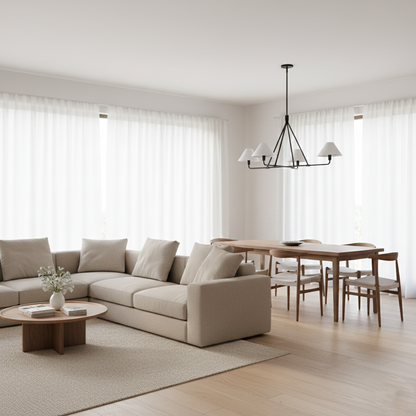 Beatrix Modern Linen Pendant Light