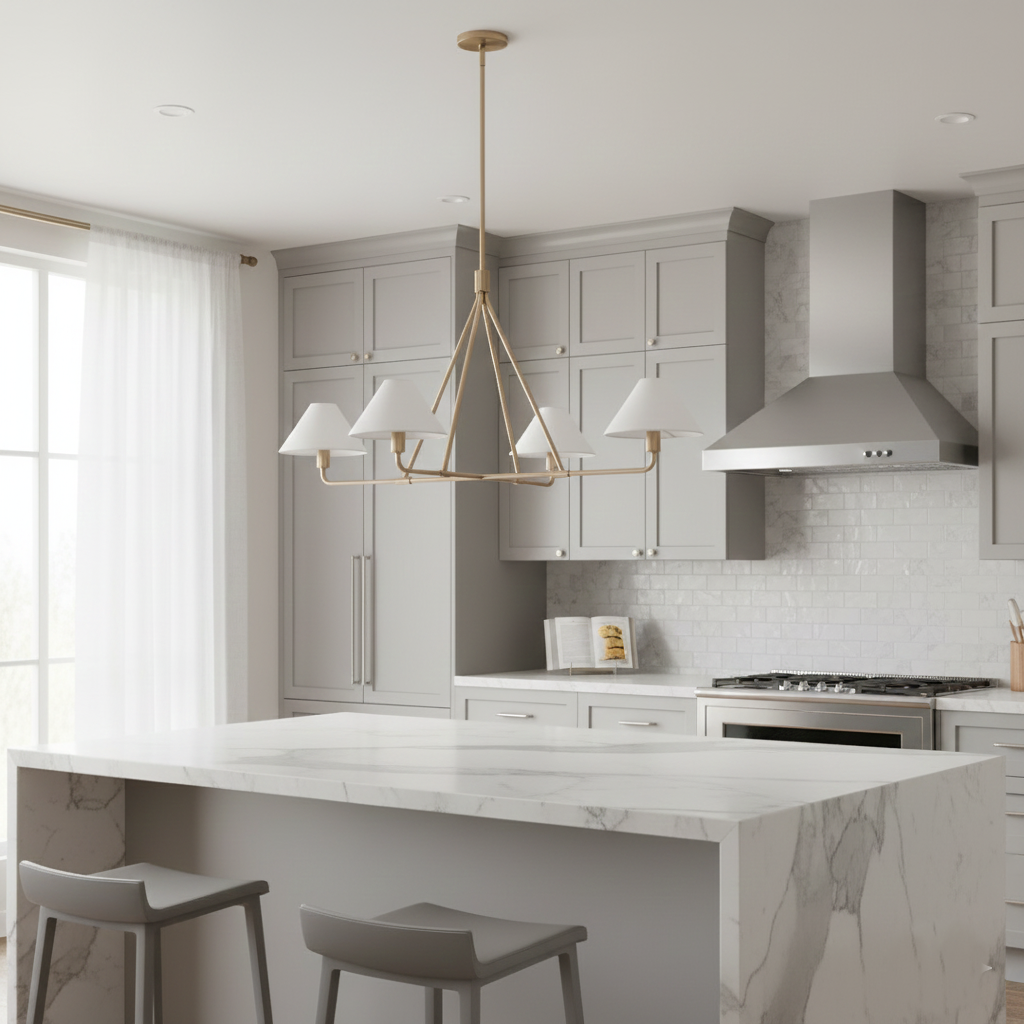 Beatrix Modern Linen Pendant Light