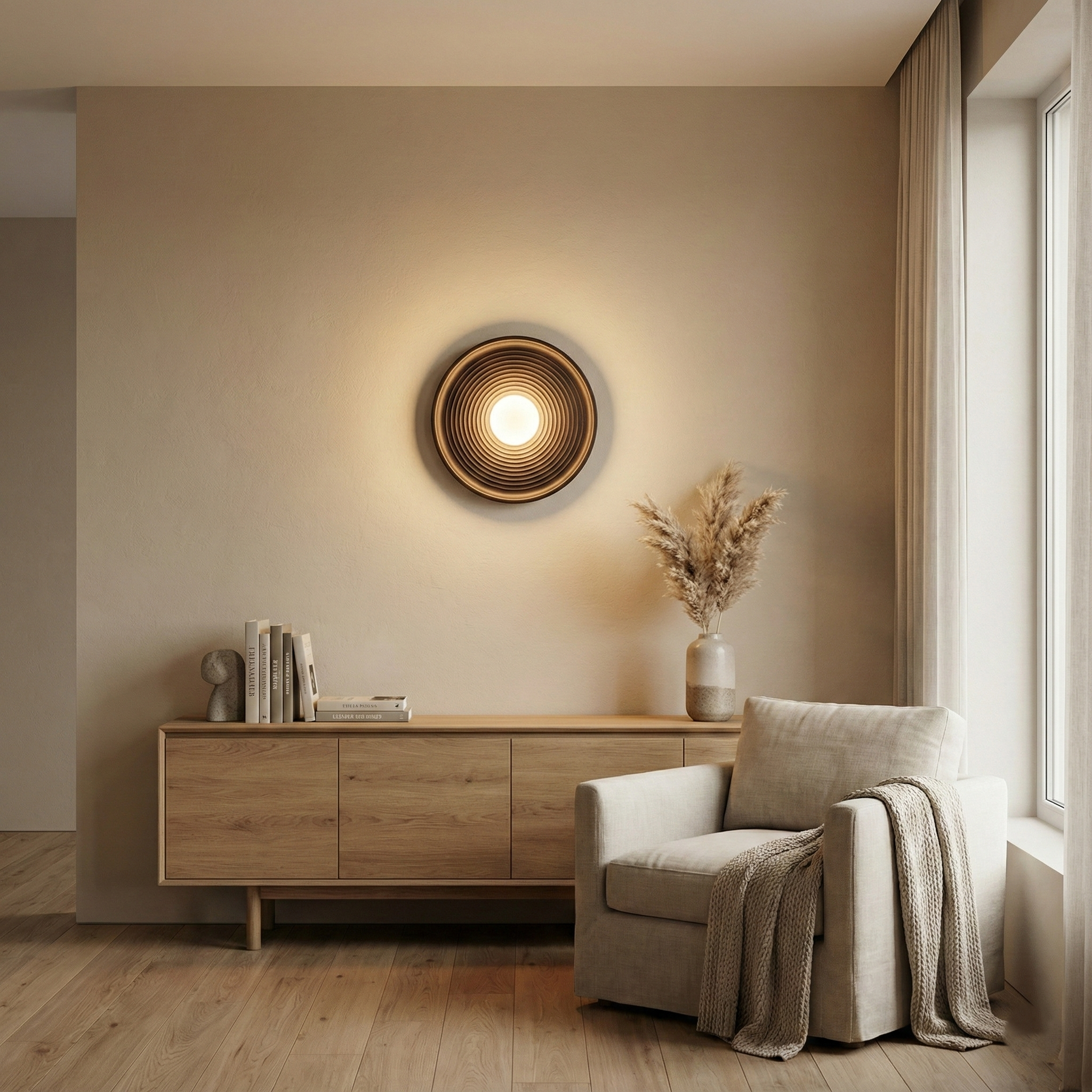 Liora Minimalist Resin Wall Light