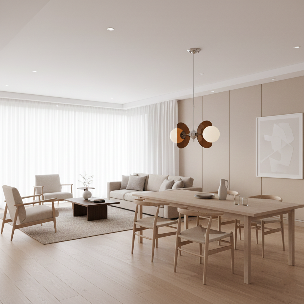 Aurelia Modern Bauhaus Glass Pendant Light