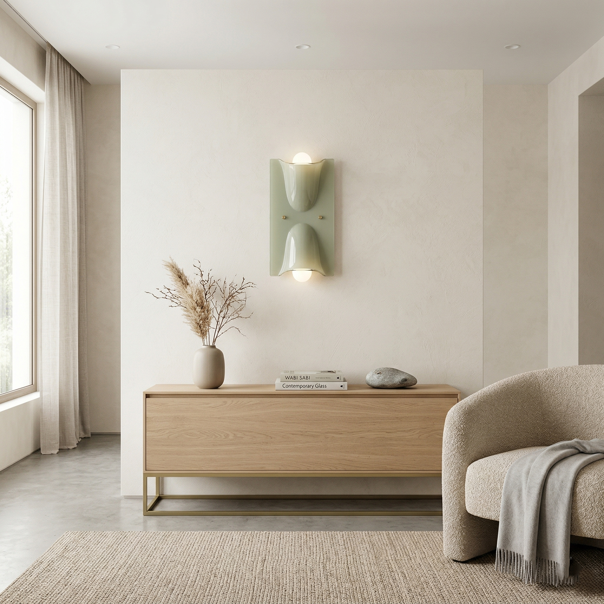 Fiora Nordic Modern Glass Wall Light
