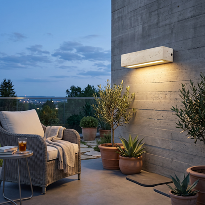 Travertine Outdoor Waterproof LED Wall Light