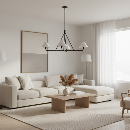 Beatrix Modern Linen Pendant Light