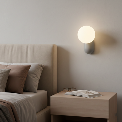Luma Nordic Glass Orb Wall Light