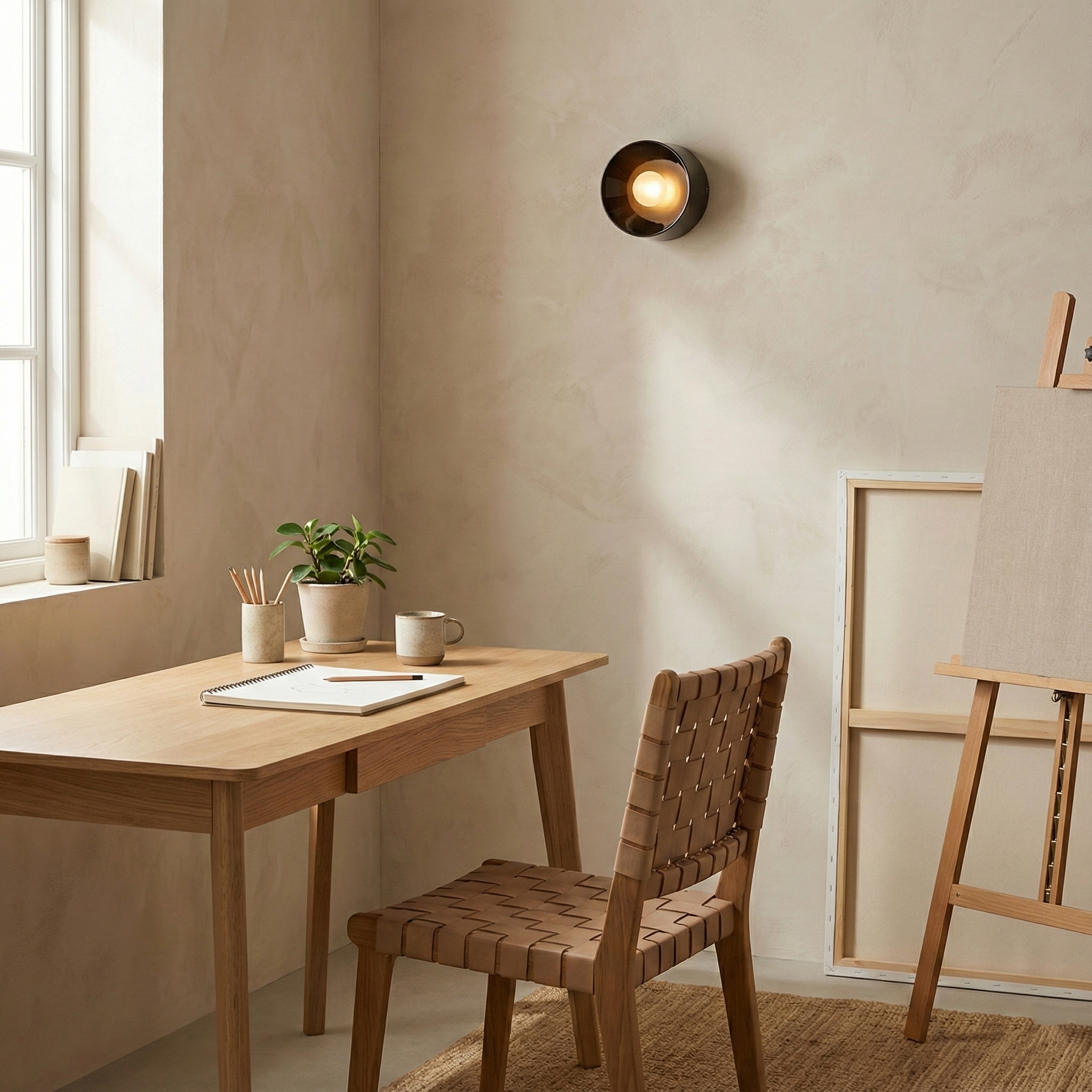 Dylan Bauhaus Minimalist Ceramic Wall Light