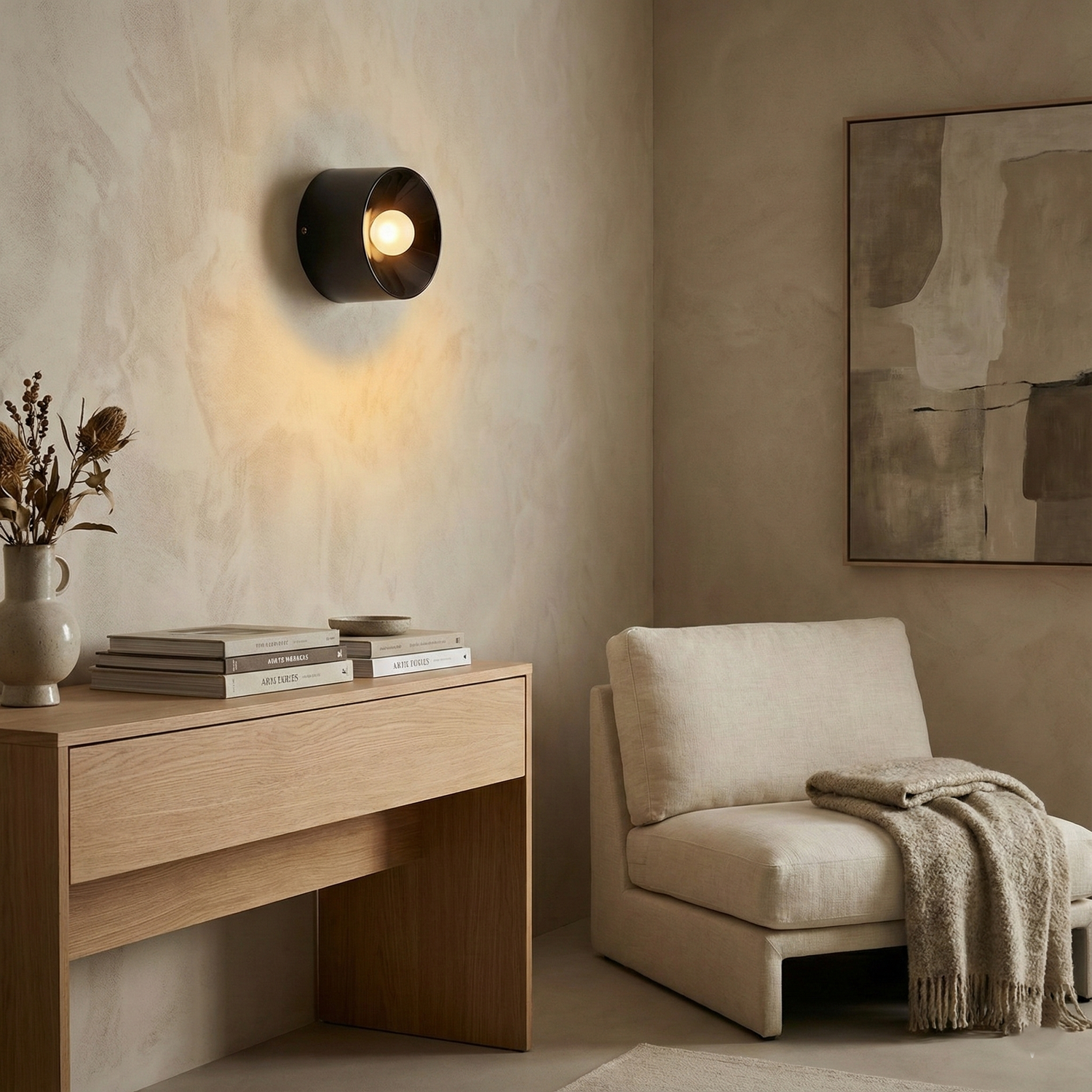 Dylan Bauhaus Minimalist Ceramic Wall Light