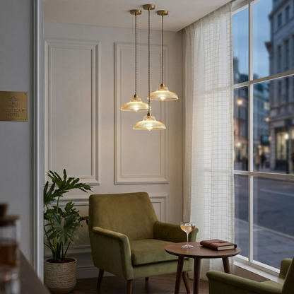 Aurelia Retro Crystal Glass Ceiling Lamp