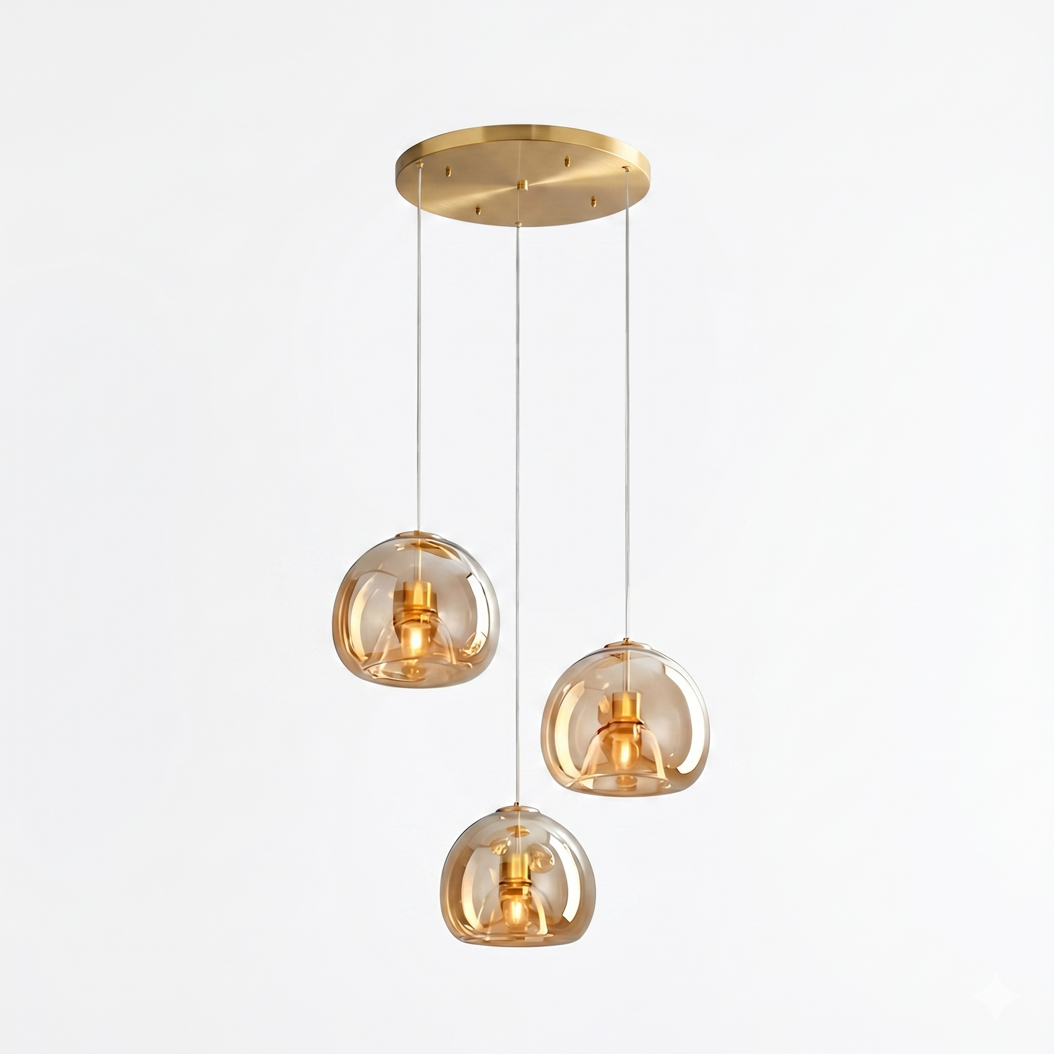 Nordic Minimalist Glass Stone LED Pendant Light