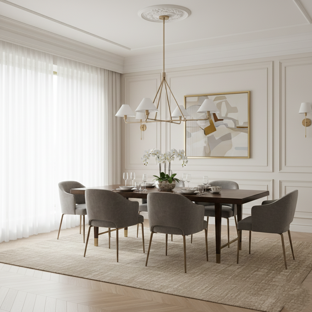 Beatrix Modern Linen Pendant Light