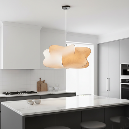 Elysia Wabi Sabi Fabric Pendant Light