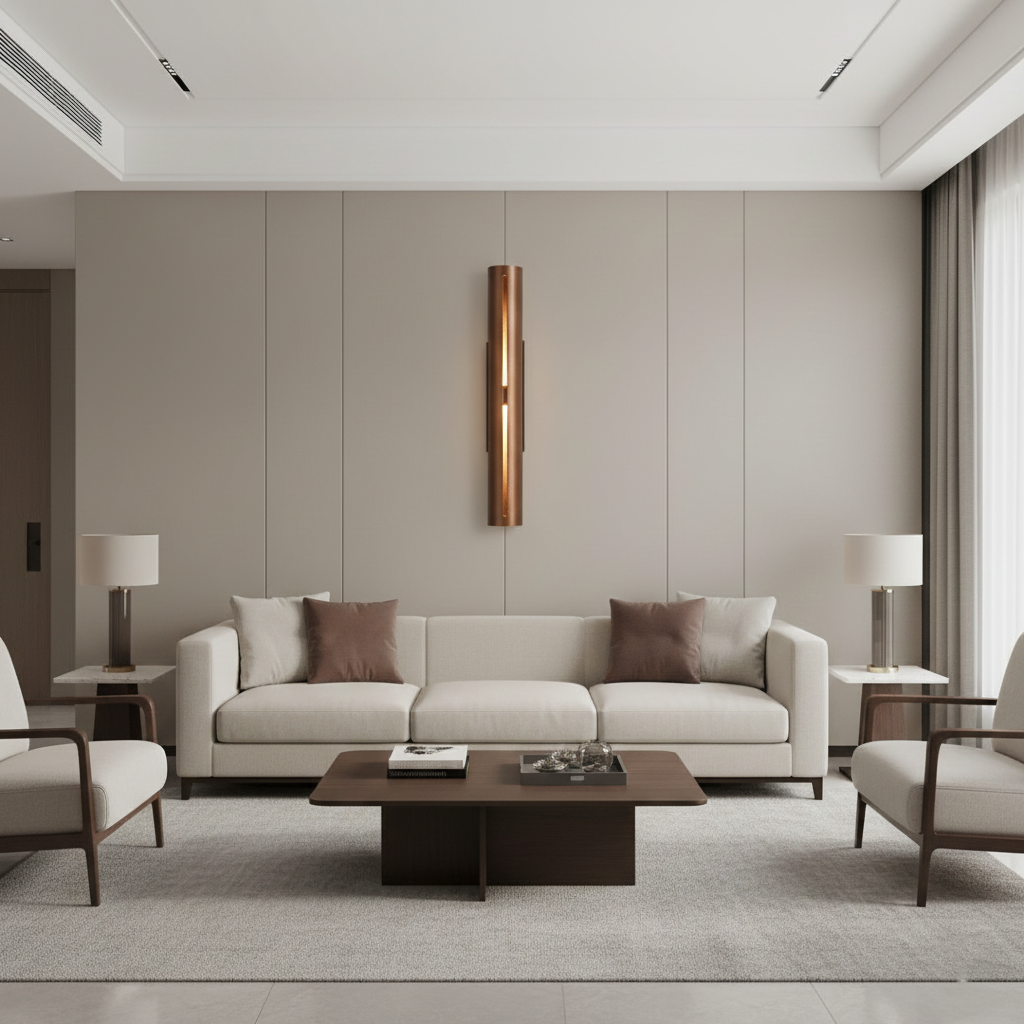 Eury Minimalist Copper Wall Light