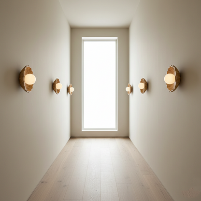 Aurea Moderne Travertin-Wandlampe