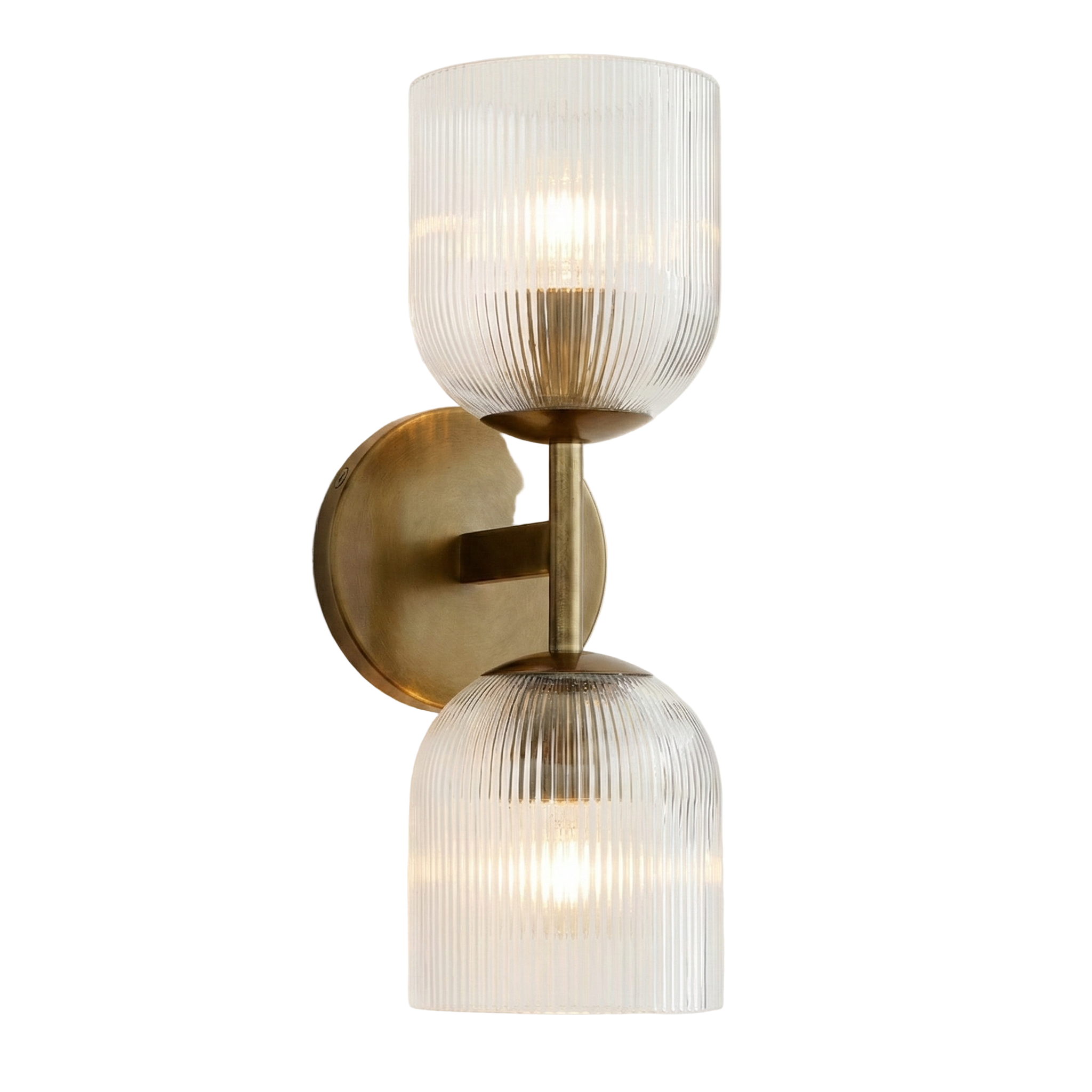 Cooper Radiance Minimalist Ribbed Glass Wall Light