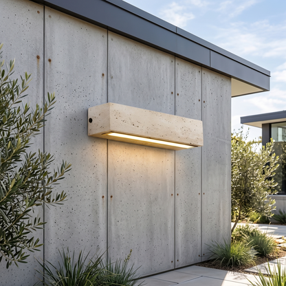 Travertine Outdoor Waterproof LED Wall Light