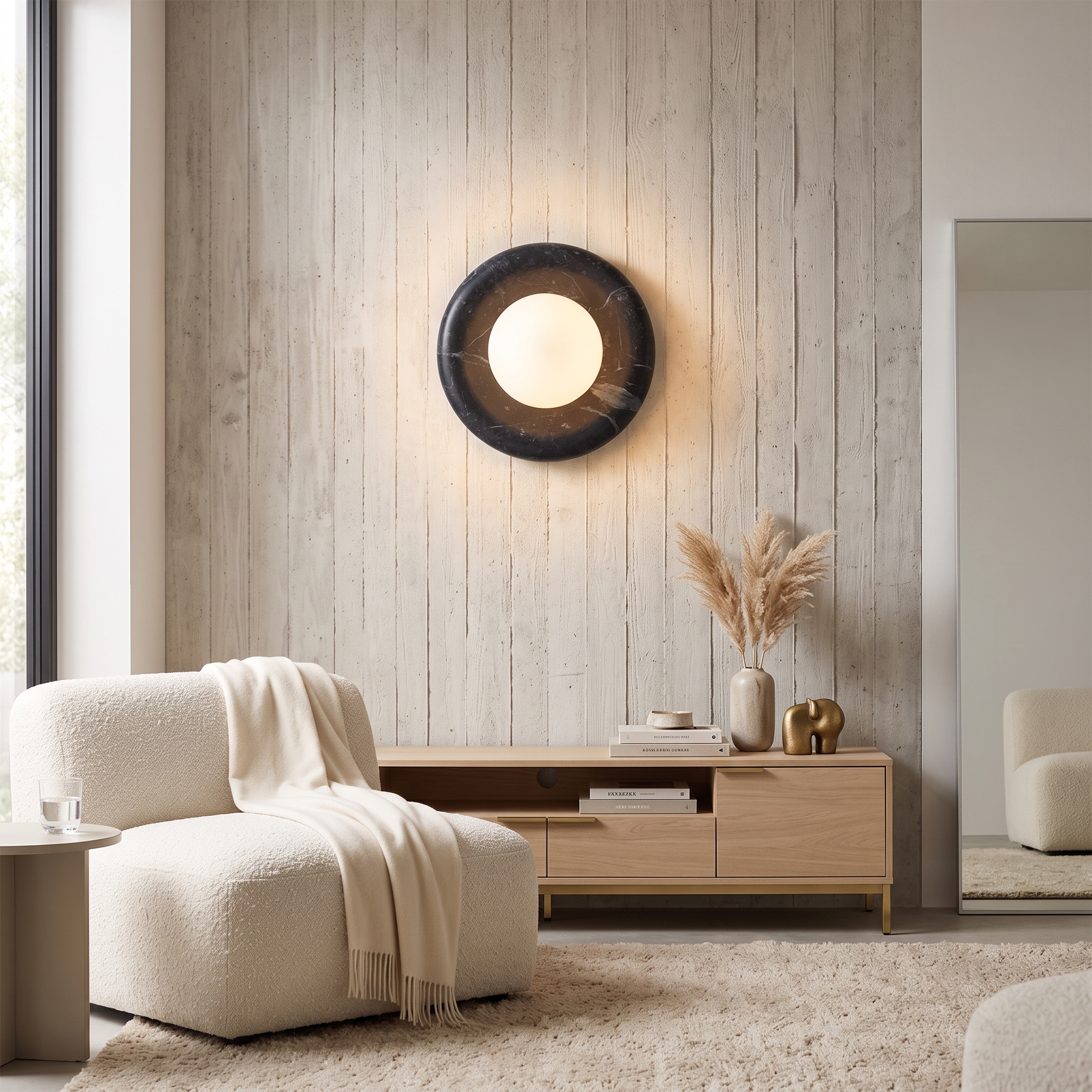 Aura Modern Marble Wall Light