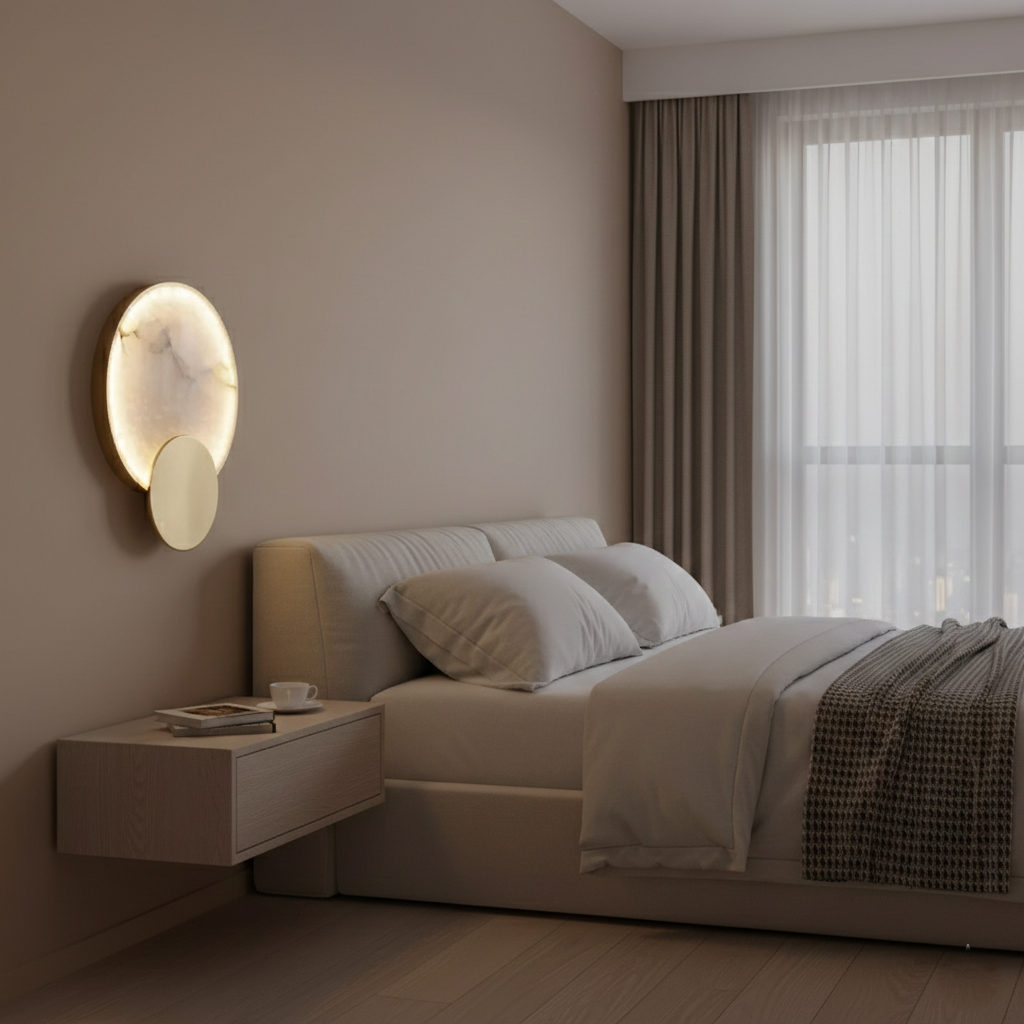 Terra Svet Modern Alabaster Wall Light