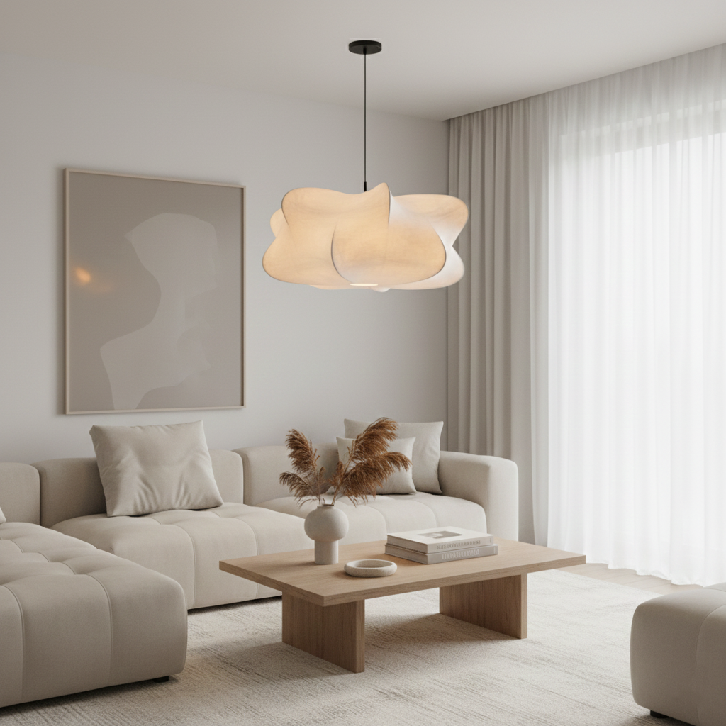 Elysia Wabi Sabi Fabric Pendant Light