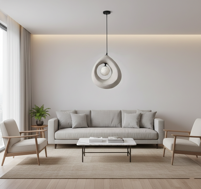 Hayami Wabi Sabi Resin Pendant Light