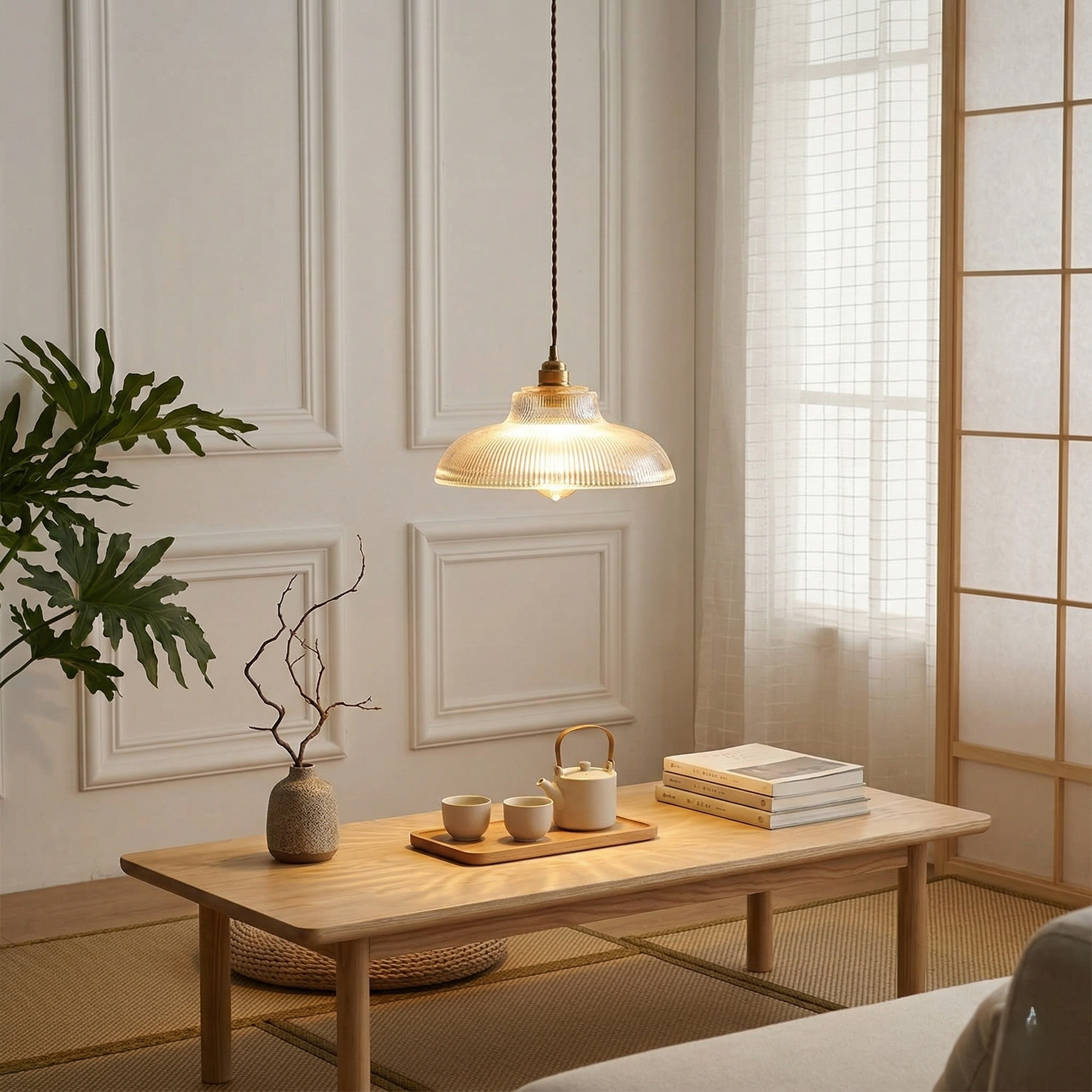 Aurelia Retro Crystal Glass Ceiling Lamp