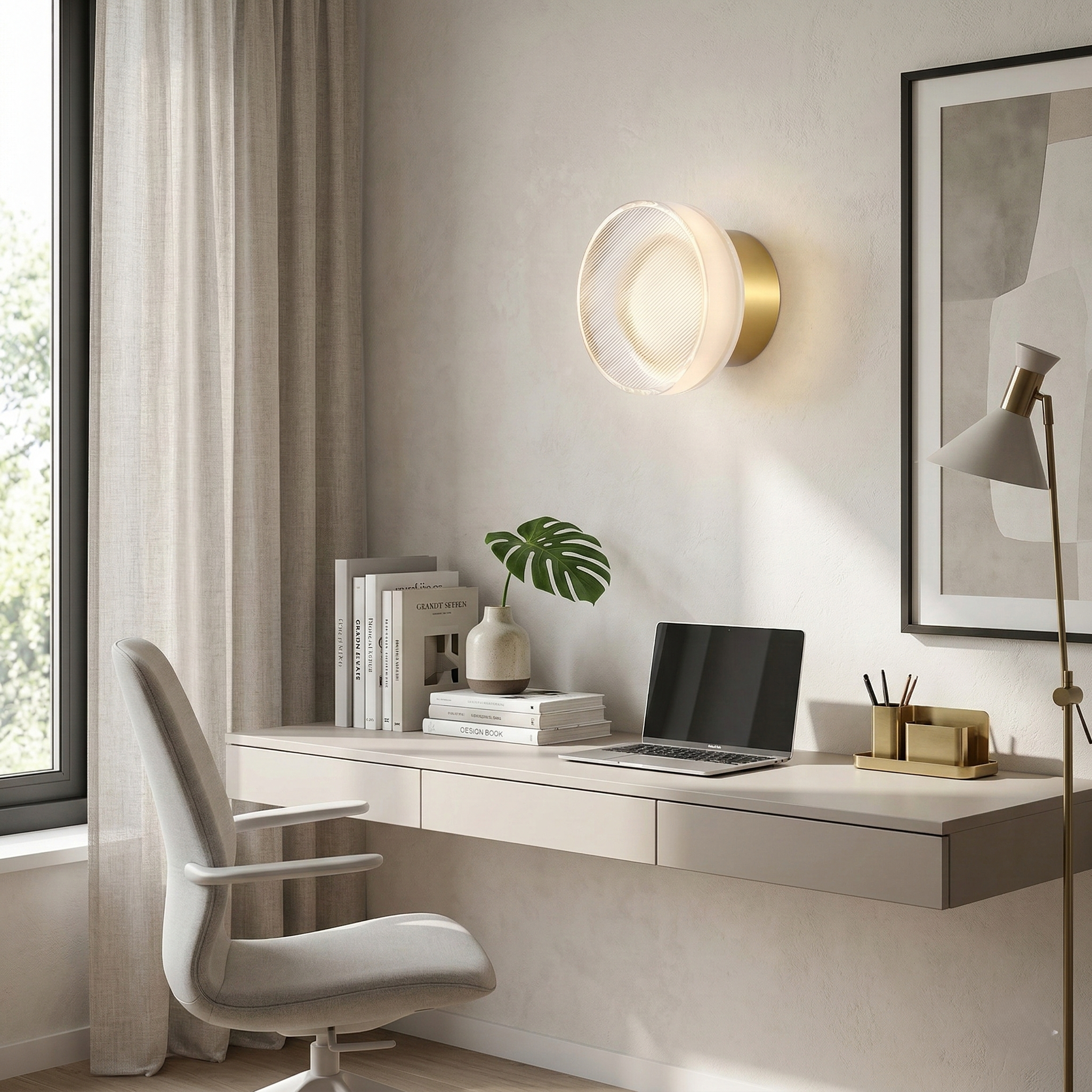 Aurel Nordic Frosted Acrylic Wall Lamp