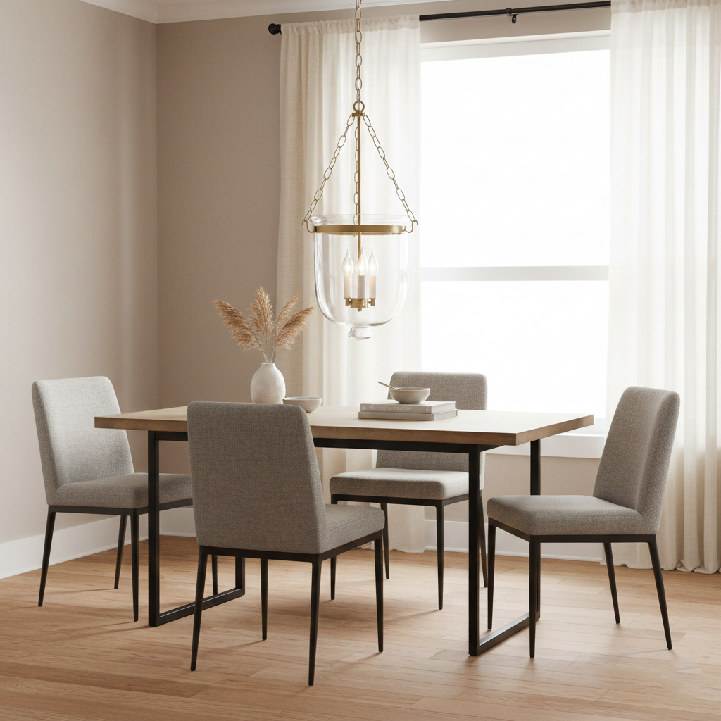 Lowie Retro Brass Glass Pendant Light