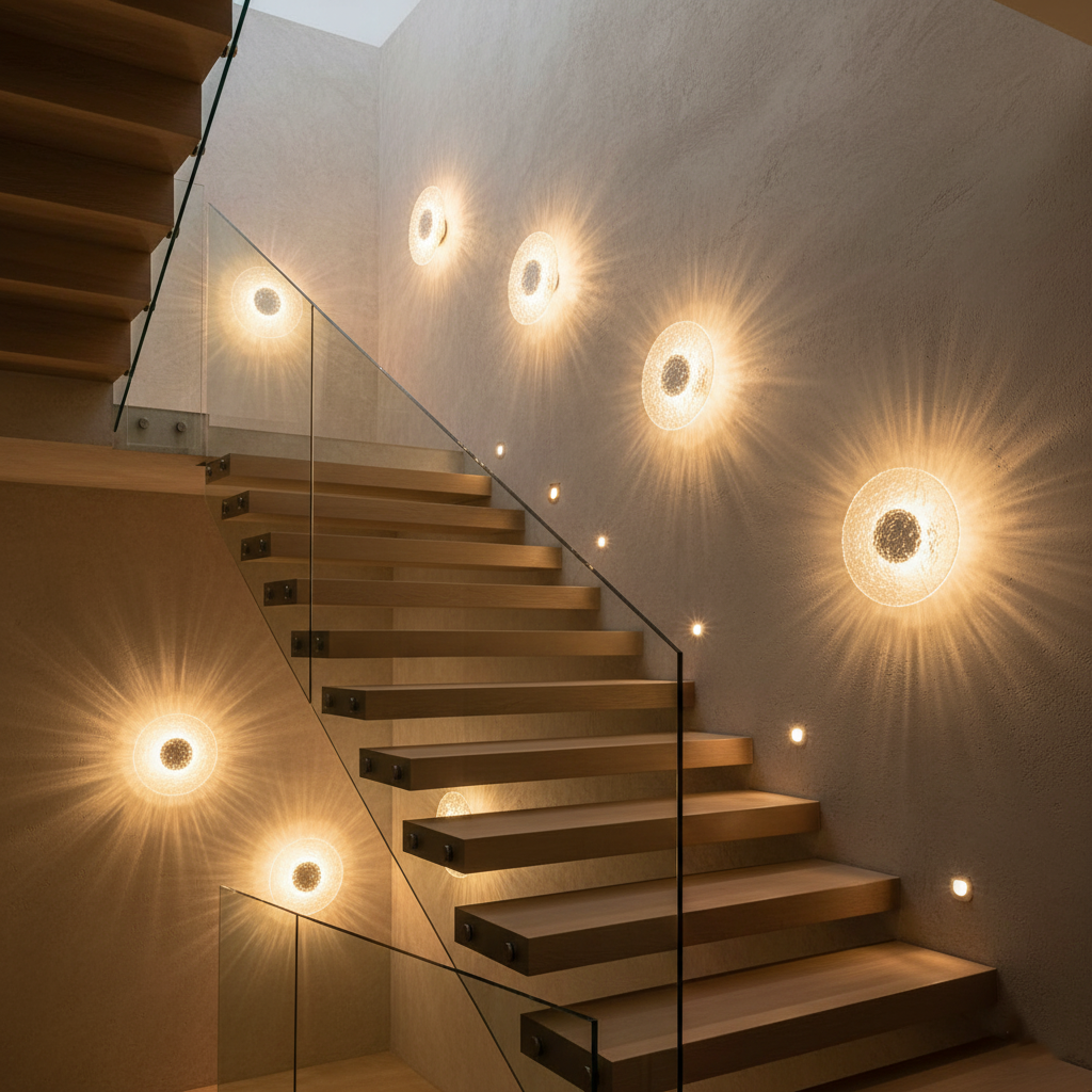 Acrylic Travertine Creative Wall Light