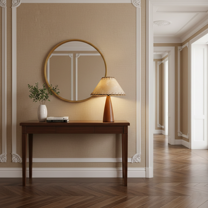 Rowan Retro Solid Wood Table Lamp