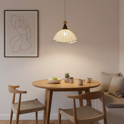 Eleonora Minimalist Silk Pendant Light