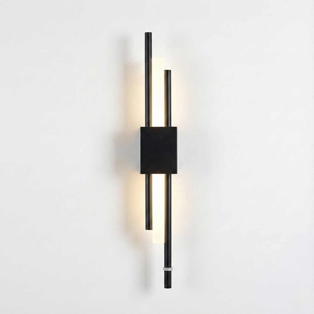 LuminArt - Stylish Black/Gold LED Light